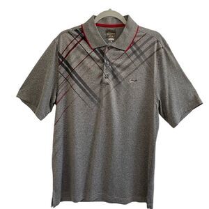Greg Norman for Tasso Elba Play Dry Men's Light Gray‎ Golf Shirt size medium NEW